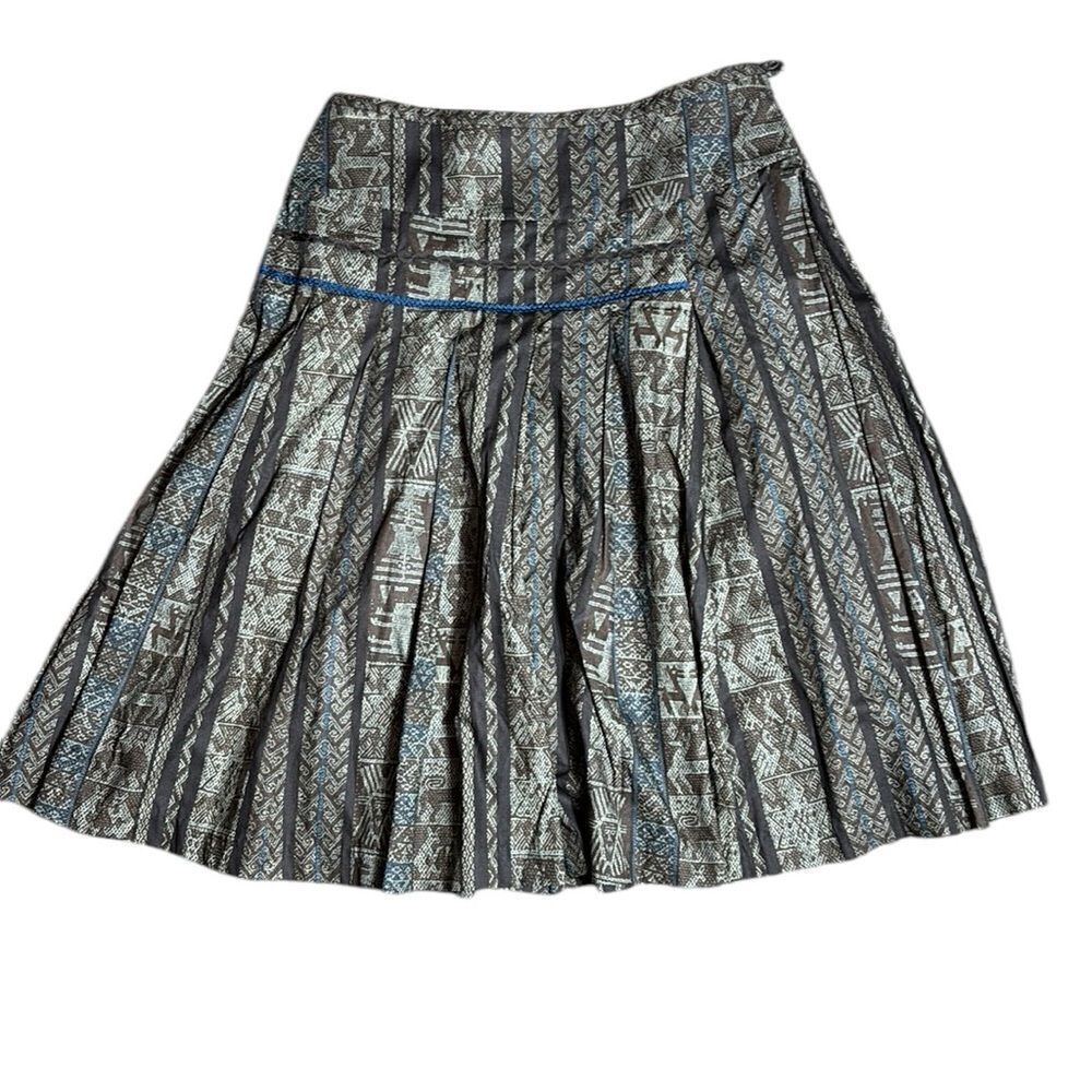 Peruvian connection vintage earthy skirt patterned 12 symbology Pima‎ cotton